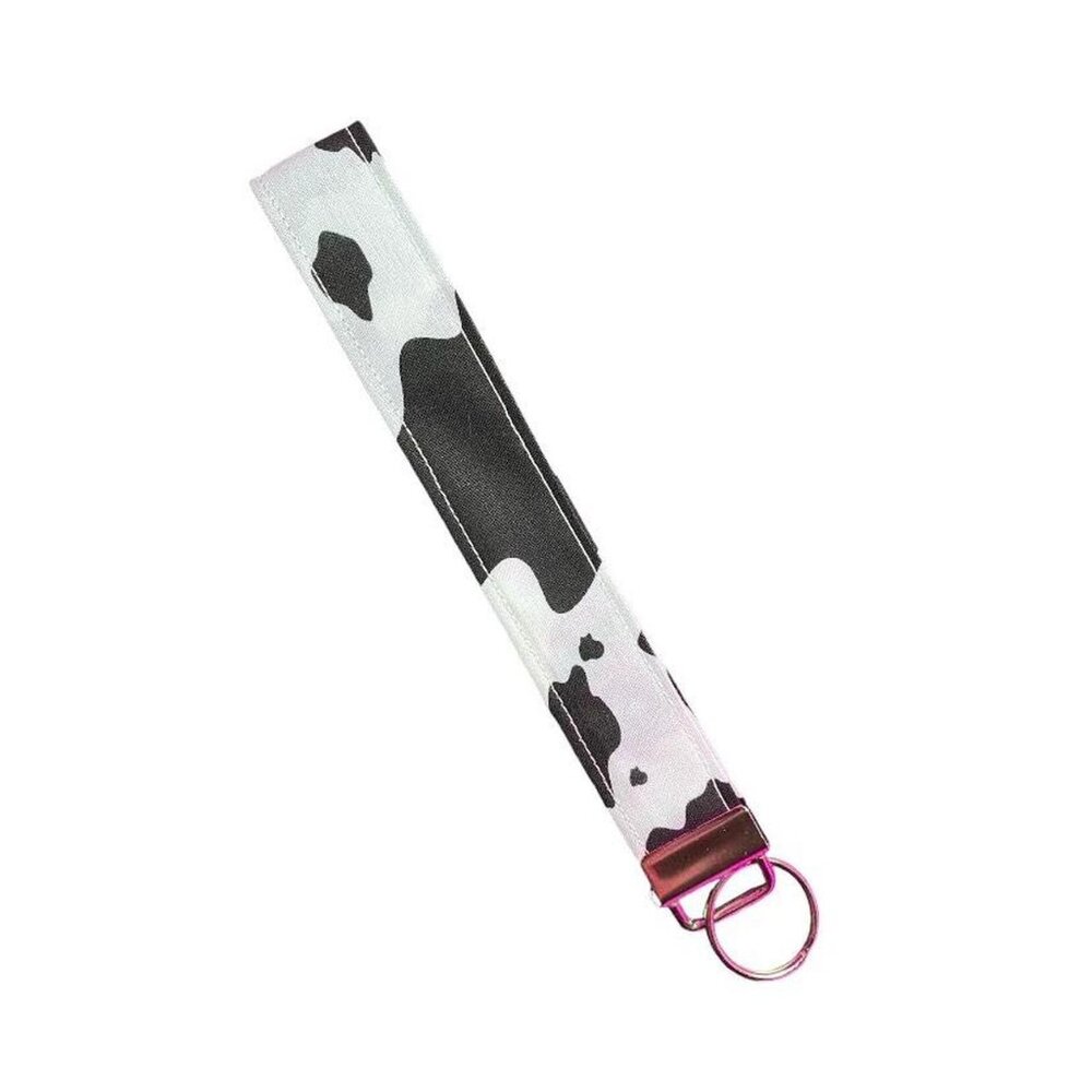 holy work cow wristlet / key fob keychain handmade by yours truly 🖤